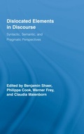 Cover: Dislocated Elements in Discourse - Routledge