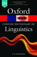 Cover: The Concise Oxford Dictionary of Linguistics - Oxford University Press