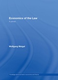 Cover: Economics of the Law - Routledge