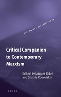 Cover: Critical Companion to Contemporary Marxism - Brill