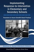 Cover: Implementing Response-to-Intervention in Elementary and Secondary Schools - Routledge