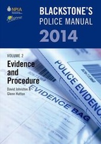 Abbildung von: Blackstone's Police Manual Volume 2: Evidence and Procedure: Volume 2 - Oxford University Press