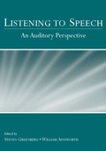 Cover: Listening to Speech - Psychology Press