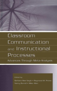 Enlarge image Cover: Classroom Communication and Instructional Processes - Routledge