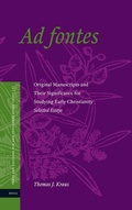 Cover: Ad fontes - Brill