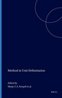 Cover: Method in Unit Delimitation - Brill
