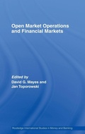 Cover: Open Market Operations and Financial Markets - Routledge