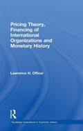 Cover: Pricing Theory, Financing of International Organisations and Monetary History - Routledge