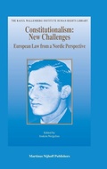 Cover: Constitutionalism: New Challenges - Martinus Nijhoff