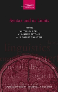 Enlarge image Cover: Syntax and its Limits - Oxford University Press
