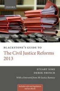 Abbildung von: Blackstone's Guide to the Civil Justice Reforms 2013 - Oxford University Press