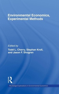 Enlarge image Cover: Environmental Economics, Experimental Methods - Routledge