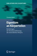 Cover: Eigentum an K&ouml;rperteilen - Springer