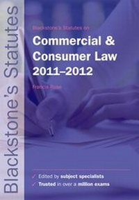 Abbildung von: Blackstone's Statutes on Commercial and Consumer Law 2011-2012 - Oxford University Press