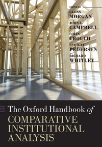 Enlarge image Cover: The Oxford Handbook of Comparative Institutional Analysis - Oxford University Press