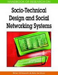 Enlarge image Cover: Handbook of Research on Socio-technical Design and Social Networking Systems - Information Science Reference