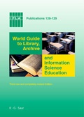 Cover: World Guide to Library, Archive and Information Science Education - De Gruyter Saur