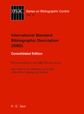 Cover: ISBD: International Standard Bibliographic Description - De Gruyter Saur