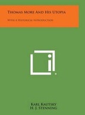 Cover: Thomas More and His Utopia - Literary Licensing, LLC