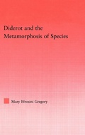 Cover: Diderot and the Metamorphosis of Species - Routledge