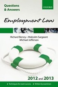 Cover: Questions and Answers Employment Law 2012 and 2013 - Oxford University Press