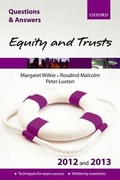 Cover: Questions and Answers Equity and Trusts 2012 and 2013 - Oxford University Press