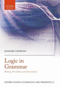 Enlarge image Cover: Logic in Grammar - Oxford University Press