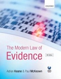 Cover: The Modern Law of Evidence - Oxford University Press