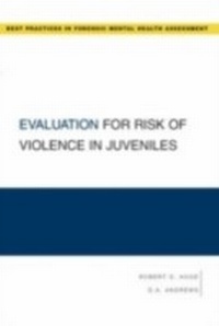 Enlarge image Cover: Evaluation for Risk of Violence in Juveniles - OUP eBook