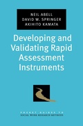 Cover: Developing and Validating Rapid Assessment Instruments - OUP eBook