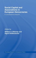 Cover: Social Capital and Associations in European Democracies - Routledge