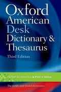 Cover: Oxford American Desk Dictionary & Thesaurus - Oxford University Press Inc