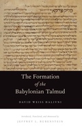 Cover: The Formation of the Babylonian Talmud - Oxford University Press Inc