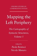 Cover: Mapping the Left Periphery - Oxford University Press Inc