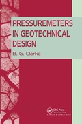 Cover: Pressuremeters in Geotechnical Design - Spon Press