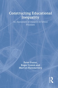 Enlarge image Cover: Constructing Educational Inequality - Routledge Falmer