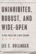 Cover: Uninhibited, Robust, and Wide-Open - OUP eBook