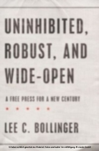 Abbildung von: Uninhibited, Robust, and Wide-Open - OUP eBook