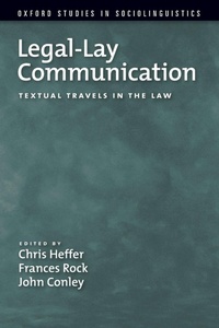 Enlarge image Cover: Legal-Lay Communication - Oxford University Press Inc