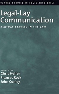 Enlarge image Cover: Legal-Lay Communication - Oxford University Press Inc