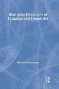 Cover: Routledge Dictionary of Language and Linguistics - Routledge