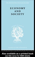 Cover: Economy and Society - Routledge