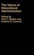 Cover: The Values of Educational Administration - Routledge Falmer