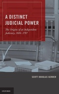 Cover: A Distinct Judicial Power - Oxford University Press Inc