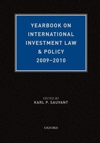 Abbildung von: Yearbook on International Investment Law & Policy 2009-2010 - Oxford University Press Inc