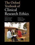 Cover: The Oxford Textbook of Clinical Research Ethics - Oxford University Press Inc