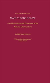 Enlarge image Cover: Manu's Code of Law - OUP eBook