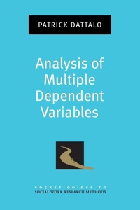 Enlarge image Cover: Analysis of Multiple Dependent Variables - Oxford University Press Inc