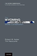 Cover: The Wyoming State Constitution - Oxford University Press Inc