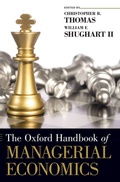 Cover: The Oxford Handbook of Managerial Economics - Oxford University Press Inc